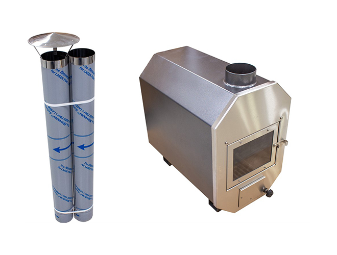 piec na drewno do bani ogrodowej