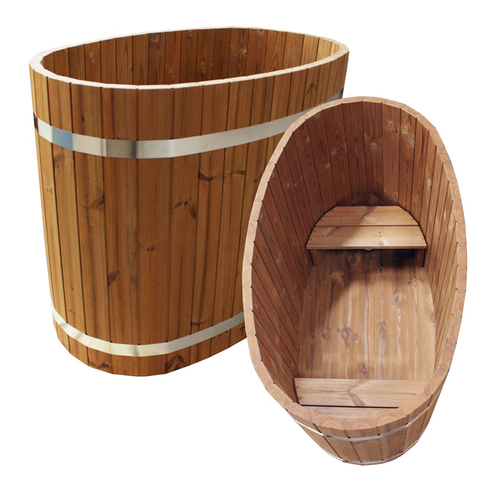 Drewniana wanna dwuosobowa