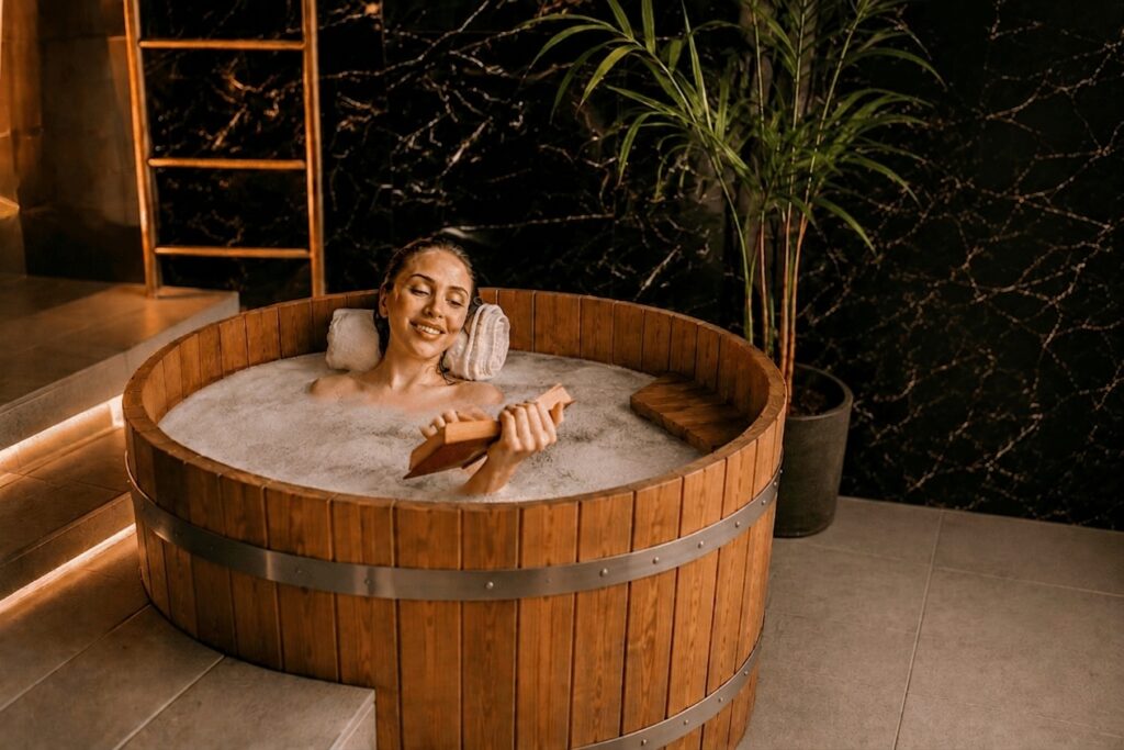 Gorąca kąpiel przed snem – jak balia i jacuzzi pomagają przy bezsenności